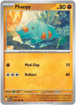 Phanpy single card from Pokemon