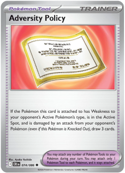 Adversity Policy single card from Pokemon