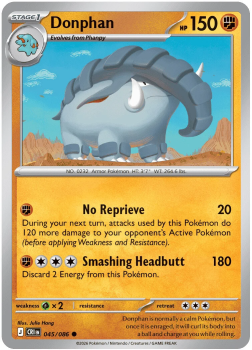 Donphan single card from Pokemon