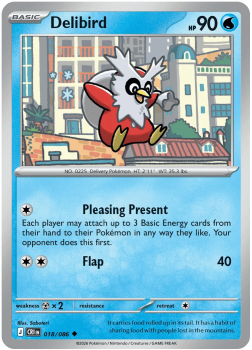 Delibird single card from Pokemon