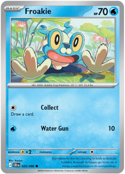 Froakie single card from Pokemon