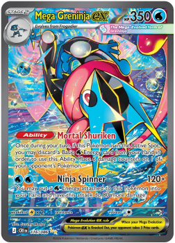 Mega Greninja ex single card from Pokemon