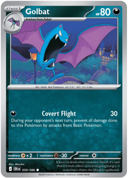 Golbat single card from Pokemon