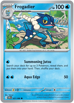 Frogadier single card from Pokemon