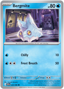 Bergmite single card from Pokemon
