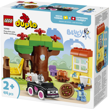 LEGO&reg; DUPLO Bluey Pizza Girls with Muffin and Bluey (10469)