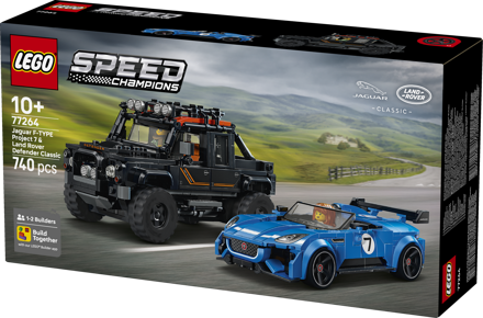 LEGO&reg; Speed Champions Jaguar Project 7 & Land Rover Defender (77264)