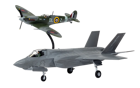 Airfix Supermarine Spitfire & F-35B Lightning II 'Then and Now' ***DAMAGED ITEM*** - Image 2