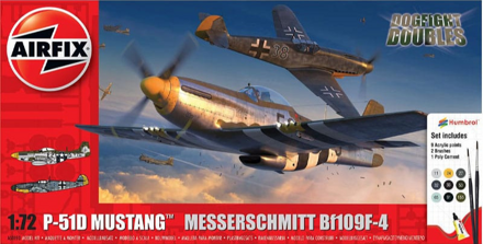 Airfix P-51D Mustang vs Bf109F-4 Dogfight Double