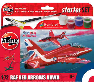 Airfix Starter Set - Red Arrows Hawk