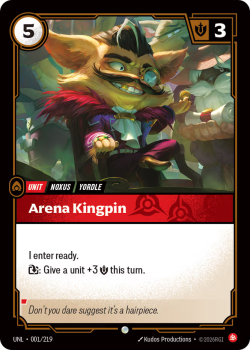 Arena Kingpin (FOIL) single card from Riftbound : League of Legends Card Game