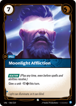 Moonlight Affliction (FOIL) single card from Riftbound : League of Legends Card Game