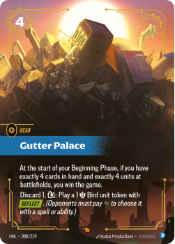 Gutter Palace single card from Riftbound : League of Legends Card Game