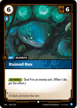 Ruined Rex (FOIL) single card from Riftbound : League of Legends Card Game