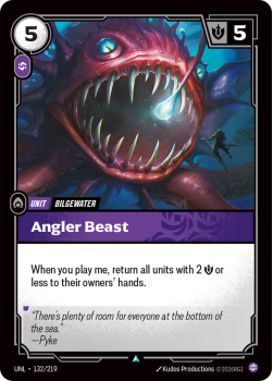 Angler Beast (FOIL) single card from Riftbound : League of Legends Card Game