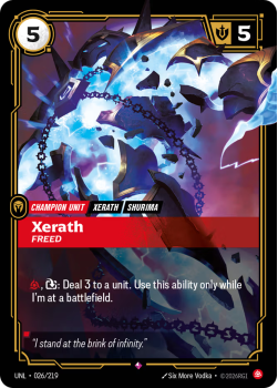 Xerath, Freed single card from Riftbound : League of Legends Card Game