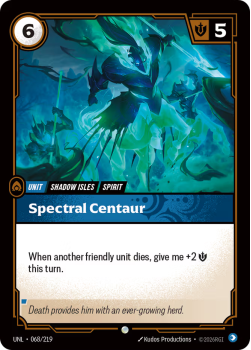 Spectral Centaur (FOIL) single card from Riftbound : League of Legends Card Game
