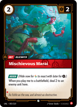 Mischievous Marai (FOIL) single card from Riftbound : League of Legends Card Game