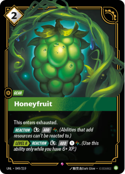 Honeyfruit single card from Riftbound : League of Legends Card Game
