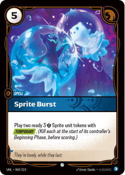 Sprite Burst (FOIL) single card from Riftbound : League of Legends Card Game