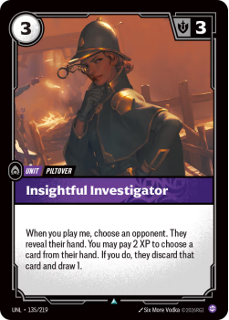 Insightful Investigator (FOIL) single card from Riftbound : League of Legends Card Game