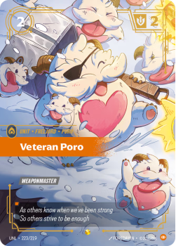 Veteran Poro single card from Riftbound : League of Legends Card Game