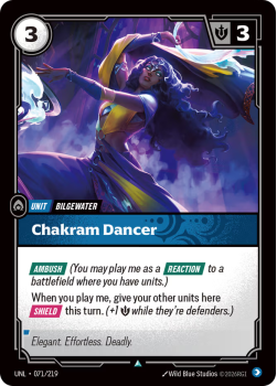 Chakram Dancer (FOIL) single card from Riftbound : League of Legends Card Game