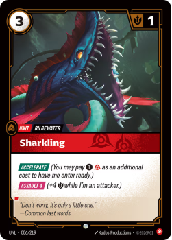 Sharkling (FOIL) single card from Riftbound : League of Legends Card Game