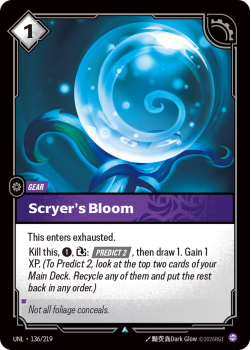 Scryer's Bloom (FOIL) single card from Riftbound : League of Legends Card Game