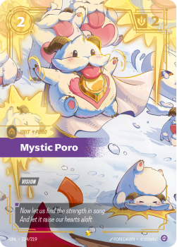 Mystic Poro single card from Riftbound : League of Legends Card Game