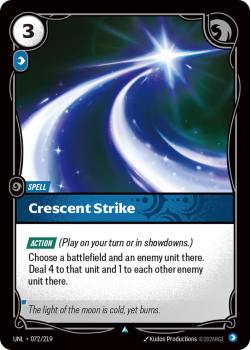 Crescent Strike (FOIL) single card from Riftbound : League of Legends Card Game