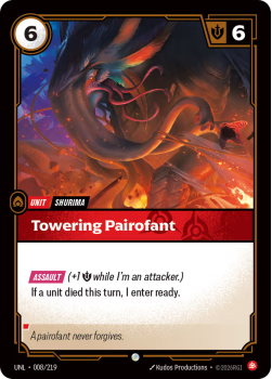 Towering Pairofant (FOIL) single card from Riftbound : League of Legends Card Game