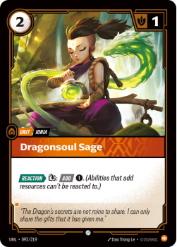 Dragonsoul Sage (FOIL) single card from Riftbound : League of Legends Card Game