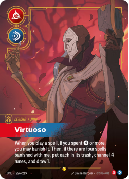 Virtuoso (Overnumbered) single card from Riftbound : League of Legends Card Game