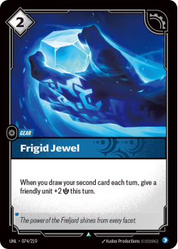 Frigid Jewel (FOIL) single card from Riftbound : League of Legends Card Game