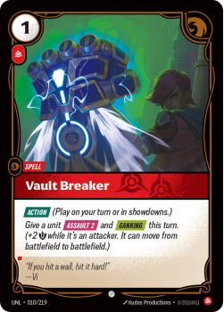 Vault Breaker (FOIL) single card from Riftbound : League of Legends Card Game