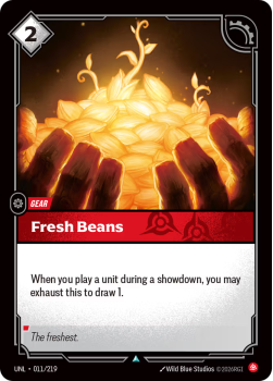 Fresh Beans (FOIL) single card from Riftbound : League of Legends Card Game