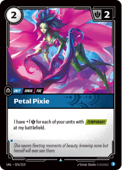 Petal Pixie (FOIL) single card from Riftbound : League of Legends Card Game