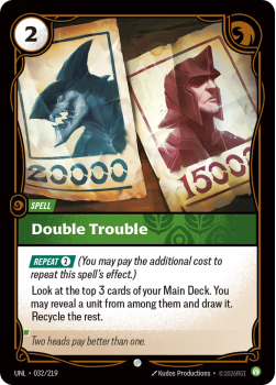 Double Trouble (FOIL) single card from Riftbound : League of Legends Card Game