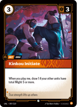 Kinkou Initiate (FOIL) single card from Riftbound : League of Legends Card Game