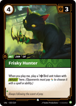 Frisky Hunter (FOIL) single card from Riftbound : League of Legends Card Game