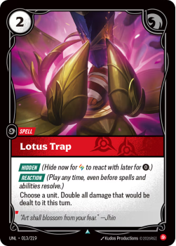 Lotus Trap (FOIL) single card from Riftbound : League of Legends Card Game