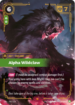 Alpha Wildclaw single card from Riftbound : League of Legends Card Game