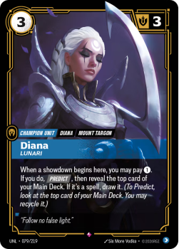 Diana, Lunari single card from Riftbound : League of Legends Card Game