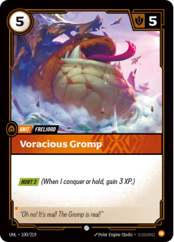 Voracious Gromp (FOIL) single card from Riftbound : League of Legends Card Game