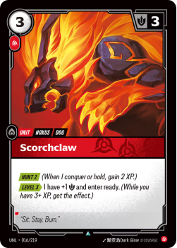 Scorchclaw (FOIL) single card from Riftbound : League of Legends Card Game
