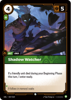 Shadow Watcher (FOIL) single card from Riftbound : League of Legends Card Game