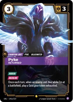 Pyke, Returned (Alternate Art) single card from Riftbound : League of Legends Card Game
