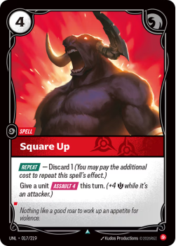 Square Up (FOIL) single card from Riftbound : League of Legends Card Game