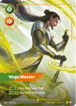 Wuju Master (Overnumbered) single card from Riftbound : League of Legends Card Game